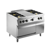 Mașină de gătit cu placă medie radiantă și 4 arzătoare, cuptor pe gaz, Linia 700, Silko